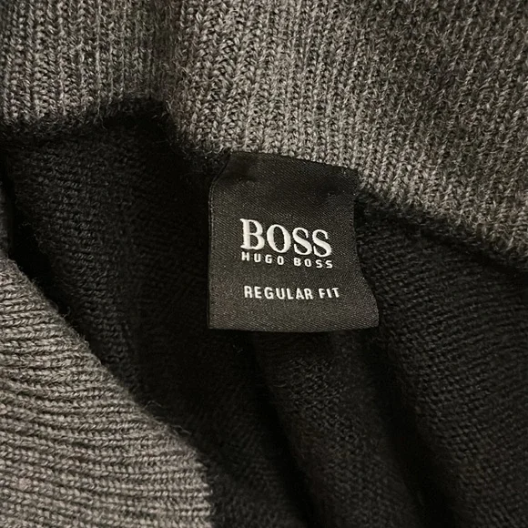 Like new condition- Hugo Boss Black Men's Regular-Fit Zip-Up Sweatshirt